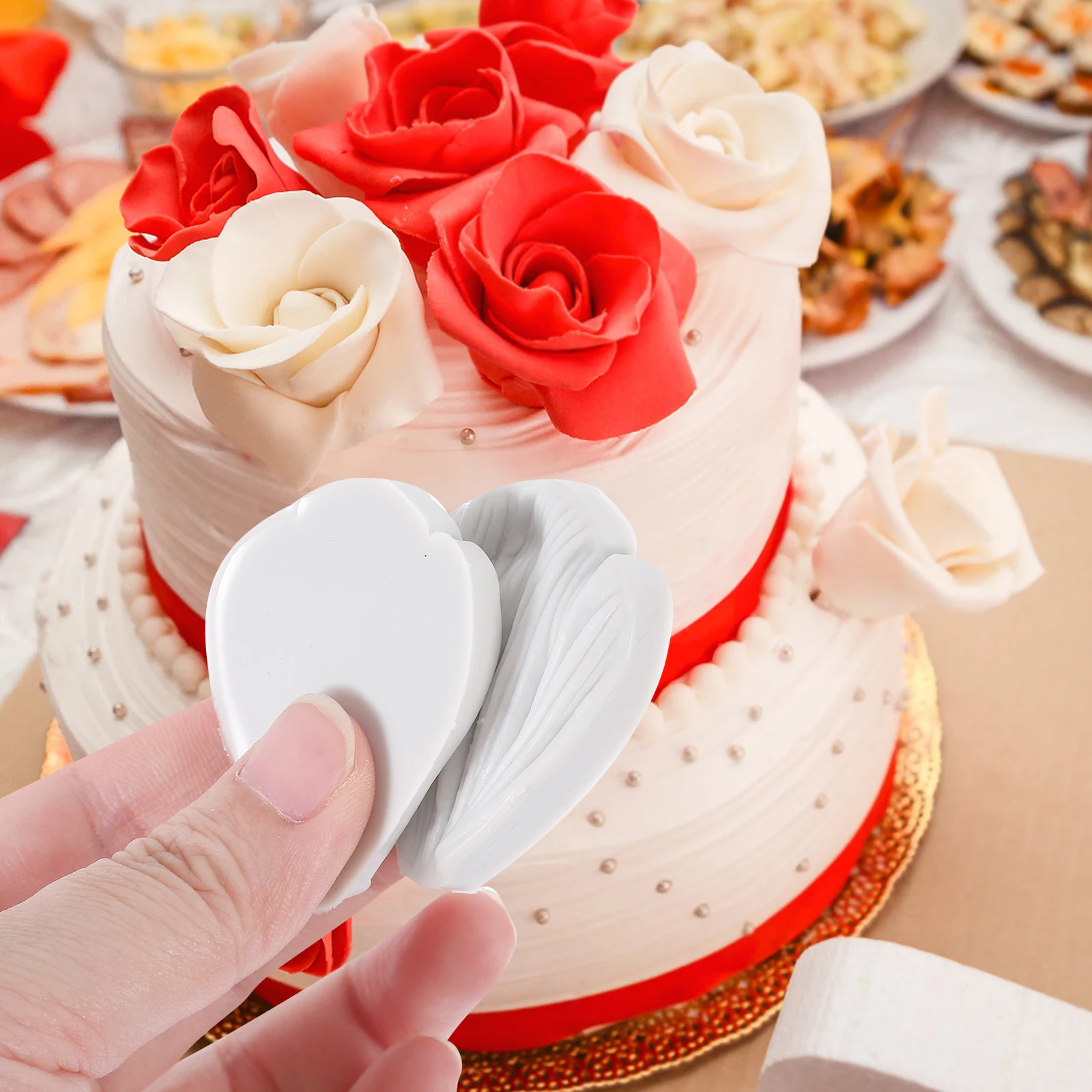 6pcs Silicone Flower Mold Baking DIY Crafts Smooth Surface Easy Demold Rose Pattern Candy Chocolate Molds Lightweight Portable
6pcs Silicone Flower Mold Baking DIY Crafts Smooth Surface Easy Demold Rose Pattern Candy Chocolate Molds Lightweight Portable