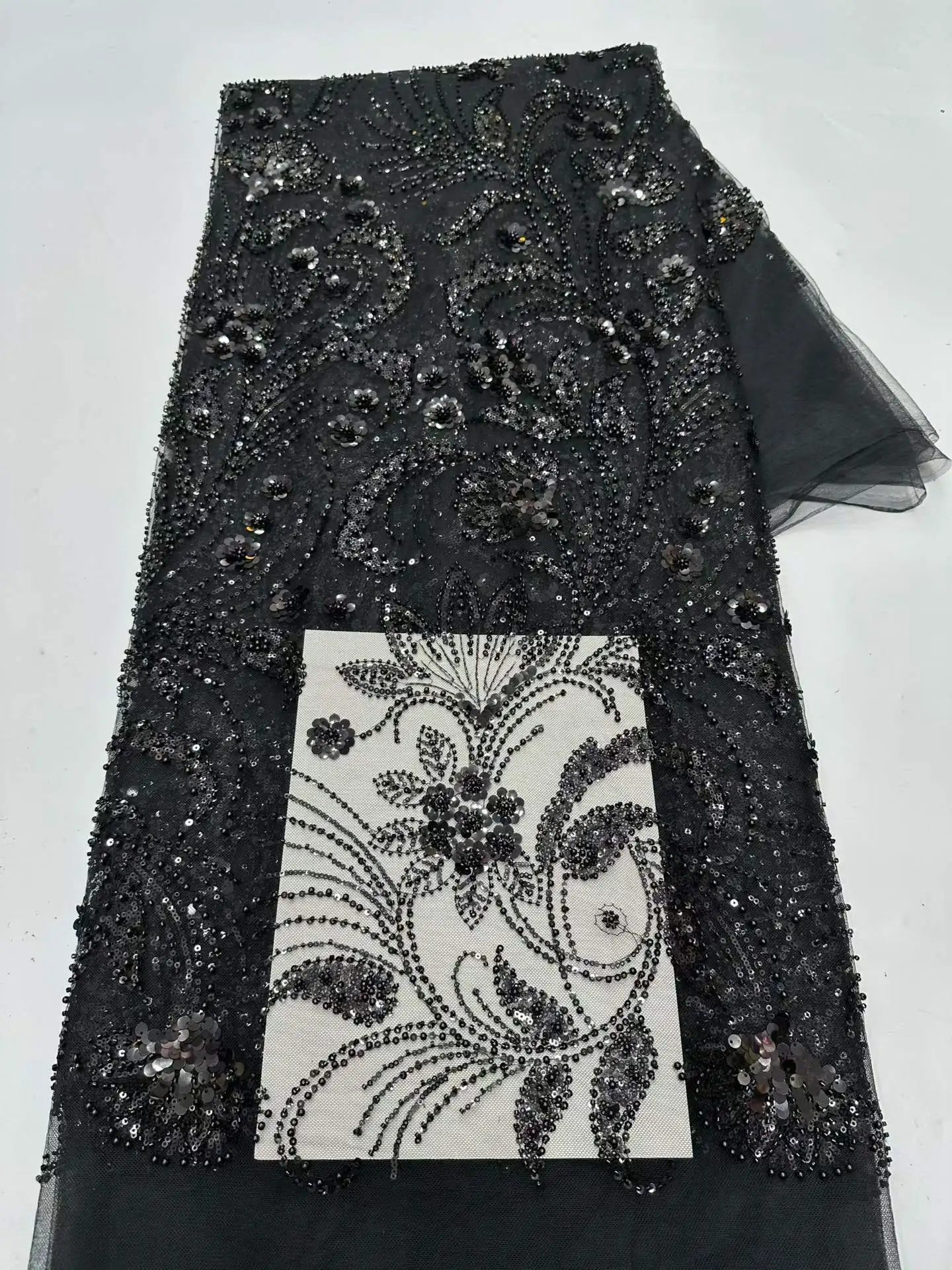 Mccarthy Luxury Sequins Lace Fabric 2026 High Quality French African Beaded Lace Fabric Nigerian Embroidery Fabric For Sewing
Mccarthy Luxury Sequins Lace Fabric 2026 High Quality French African Beaded Lace Fabric Nigerian Embroidery Fabric For Sewing