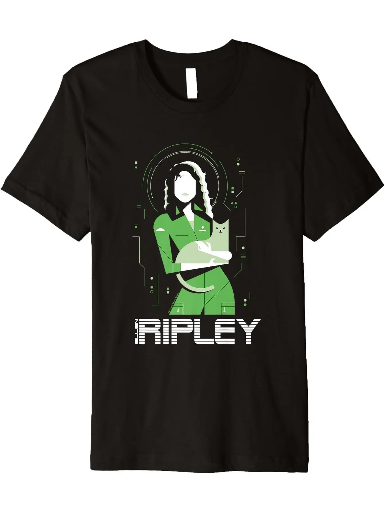 Iconic Strong Ellen Ripley silhouette print T-shirt, 180g, crew neck, short sleeves, with green glow-in-the-dark details - Gift,
Iconic Strong Ellen Ripley silhouette print T-shirt, 180g, crew neck, short sleeves, with green glow-in-the-dark details - Gift,