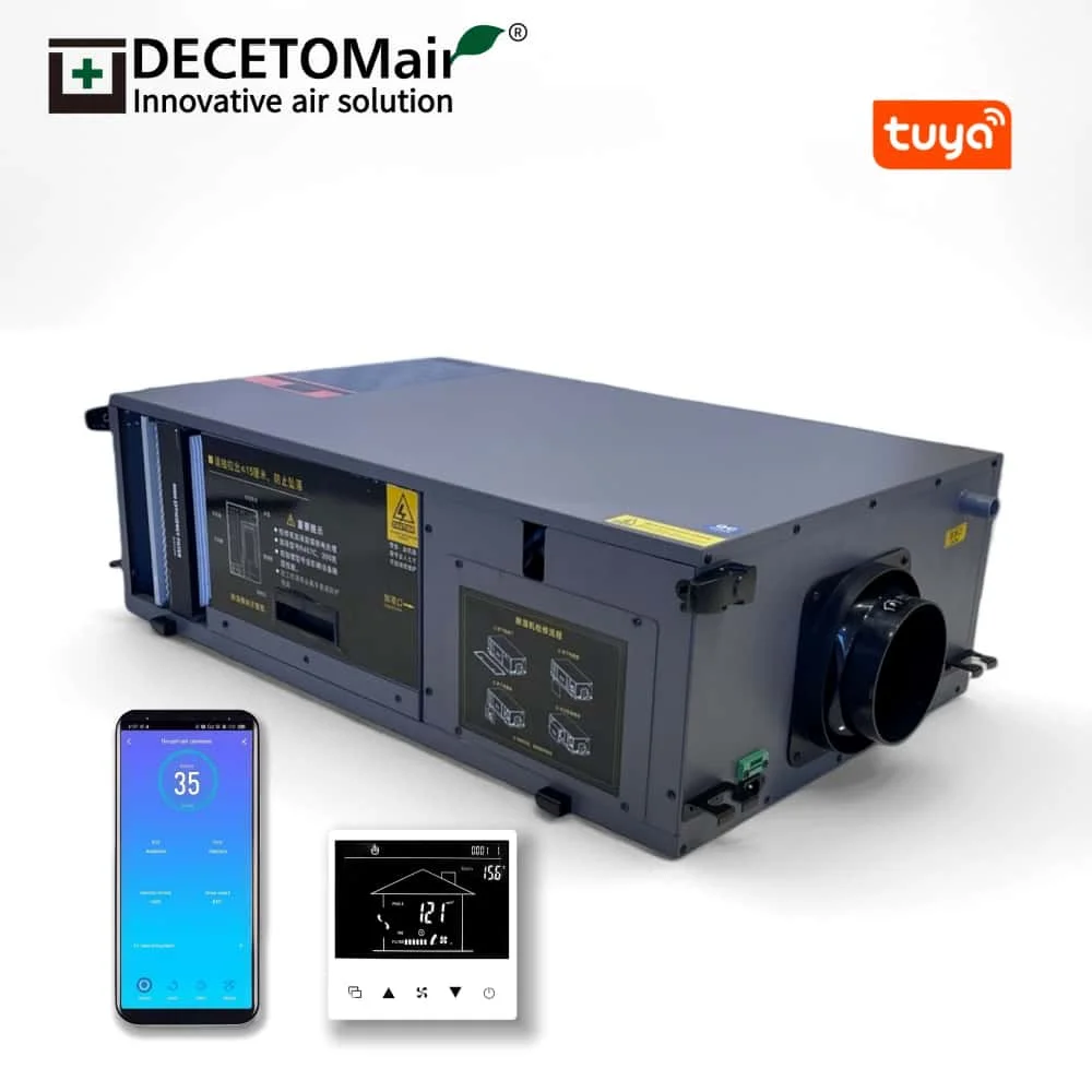 Умная система вентиляции свежего воздуха с осушителем для дома, с очистителем воздуха 55 л, Tuya HEPA, для всего дома
Умная система вентиляции свежего воздуха с осушителем для дома, с очистителем воздуха 55 л, Tuya HEPA, для всего дома