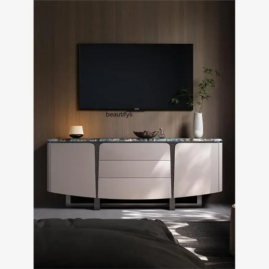 A50 Italian minimalist TV cabinet storage locker integrated living room floor high-end customized floor cabinet53
A50 Italian minimalist TV cabinet storage locker integrated living room floor high-end customized floor cabinet53