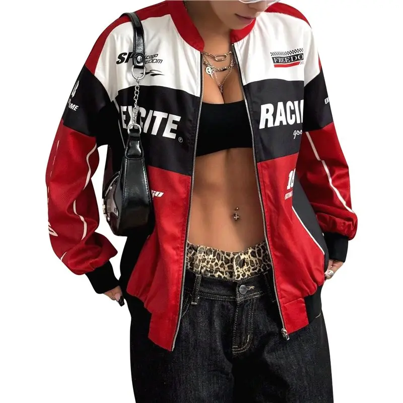 CYL-Womens Racing Jacket Fashion Vintage Zip Up Race Car Driver Jackets Streetwear Color Block Y2k Jacket
CYL-Womens Racing Jacket Fashion Vintage Zip Up Race Car Driver Jackets Streetwear Color Block Y2k Jacket