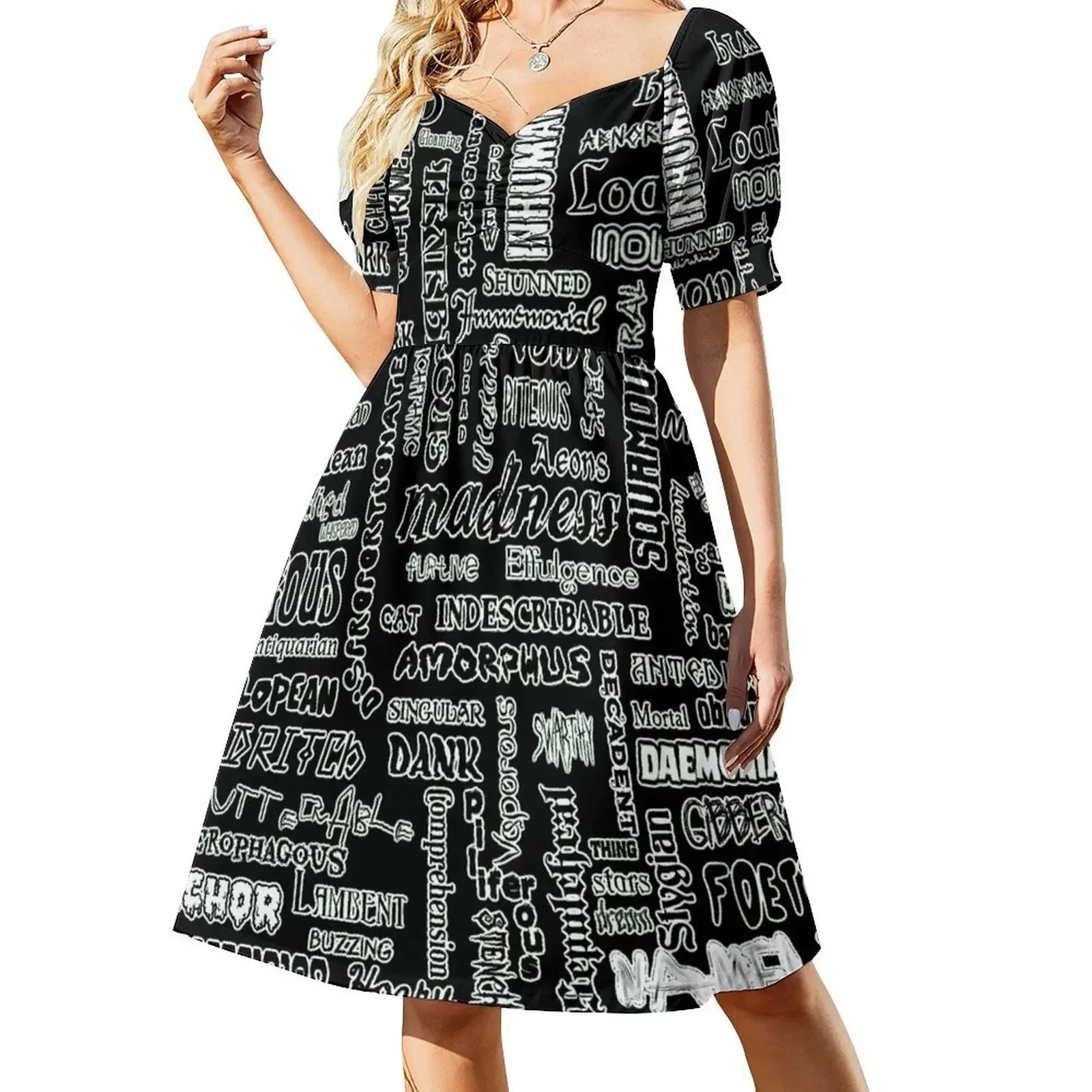 Lovecraftian Wordcloud (Transparent) Short-Sleeved Dress evening dress ladies dress summer party night
Lovecraftian Wordcloud (Transparent) Short-Sleeved Dress evening dress ladies dress summer party night