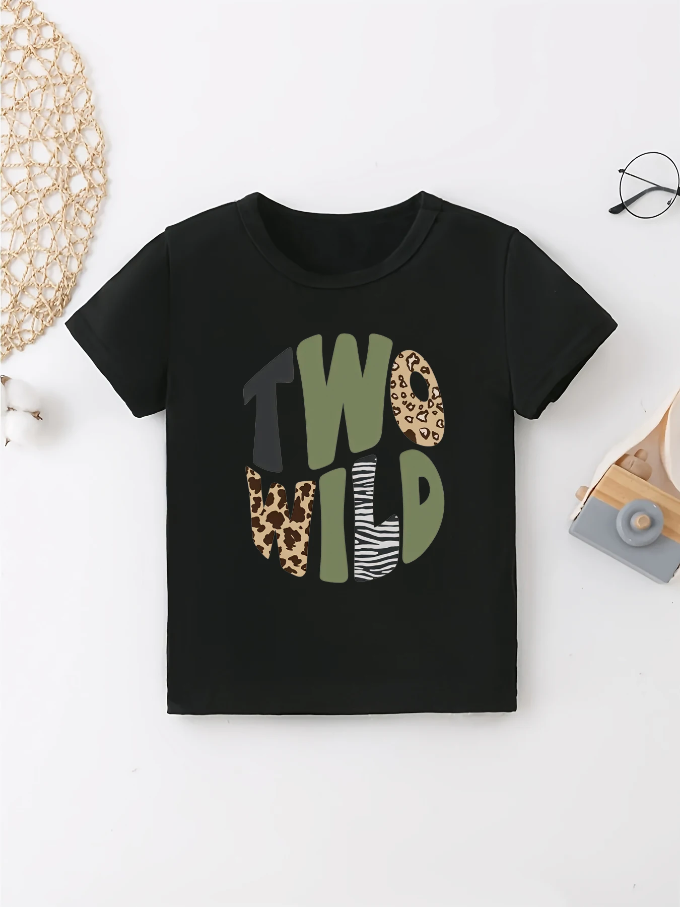 Two Wild Letter Printed T Shirt Boys 2nd Birthday Gift T-Shirt Kawaii Toddler Shirt Summer Short Sleeve Shirt
Two Wild Letter Printed T Shirt Boys 2nd Birthday Gift T-Shirt Kawaii Toddler Shirt Summer Short Sleeve Shirt