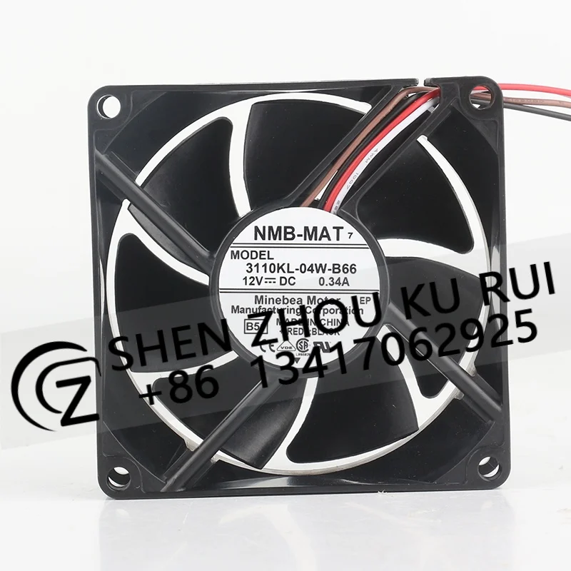 Genuine original NMB 3110KL-04W-B66 12V 0.34A 80X80X25MM 8CM Four-Wire Dual Ball Bearing Inverter Cooling Fan 8025
Genuine original NMB 3110KL-04W-B66 12V 0.34A 80X80X25MM 8CM Four-Wire Dual Ball Bearing Inverter Cooling Fan 8025