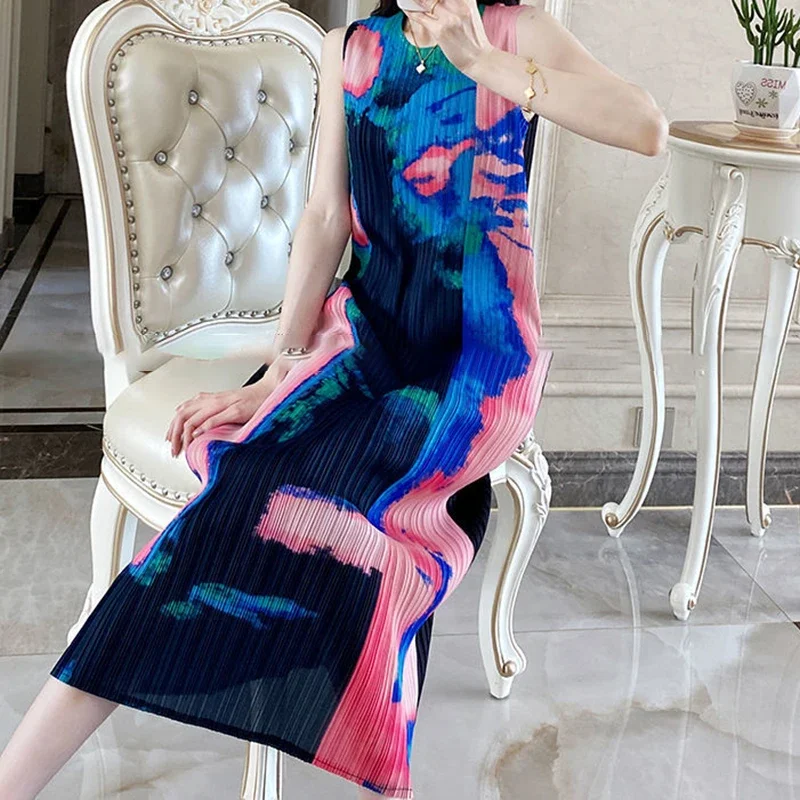 Платье-майка с морщинами, лето 2021, новые женские платья контрастного цвета с граффити, женская одежда, Vestidos De Mujer
Платье-майка с морщинами, лето 2021, новые женские платья контрастного цвета с граффити, женская одежда, Vestidos De Mujer