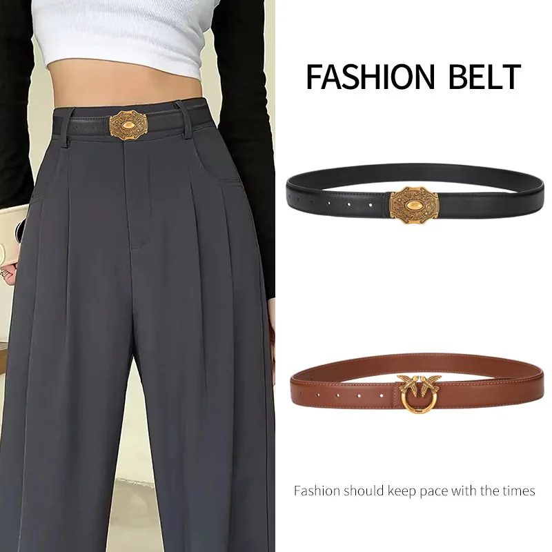 2026 New Ladies Vintage Bird Buckle Cowhide Leather Belt Simple Classic Casual Dress Belt for Women Fashion
2026 New Ladies Vintage Bird Buckle Cowhide Leather Belt Simple Classic Casual Dress Belt for Women Fashion