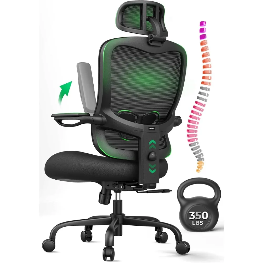 Ergonomic Office Chair Big and Tall - 350LBS Capacity, 6'5" Tall Max, Computer Desk Chairs Over 10 Hours Comfortable, with Adjus
Ergonomic Office Chair Big and Tall - 350LBS Capacity, 6'5" Tall Max, Computer Desk Chairs Over 10 Hours Comfortable, with Adjus
