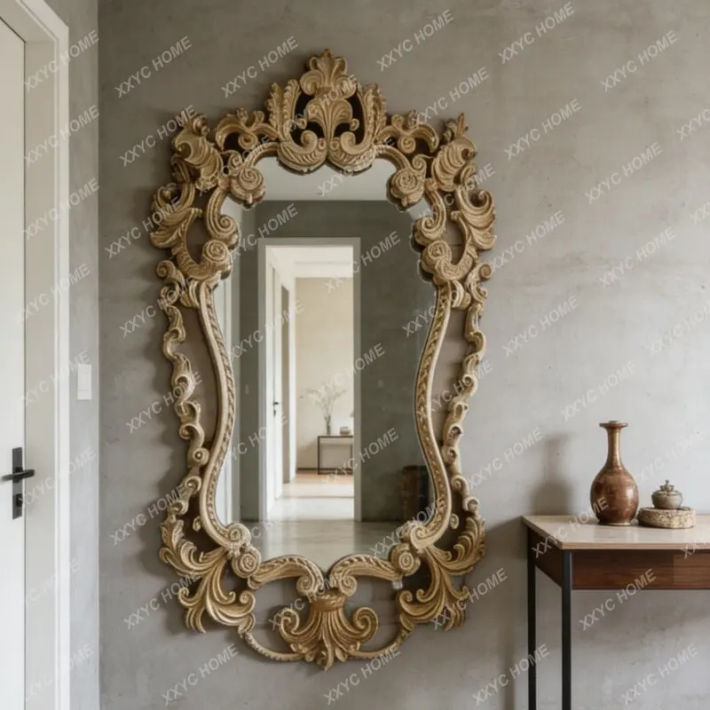 retro entrance fireplace decorative mirror wall-mounted light luxury carved makeup mirror
retro entrance fireplace decorative mirror wall-mounted light luxury carved makeup mirror
