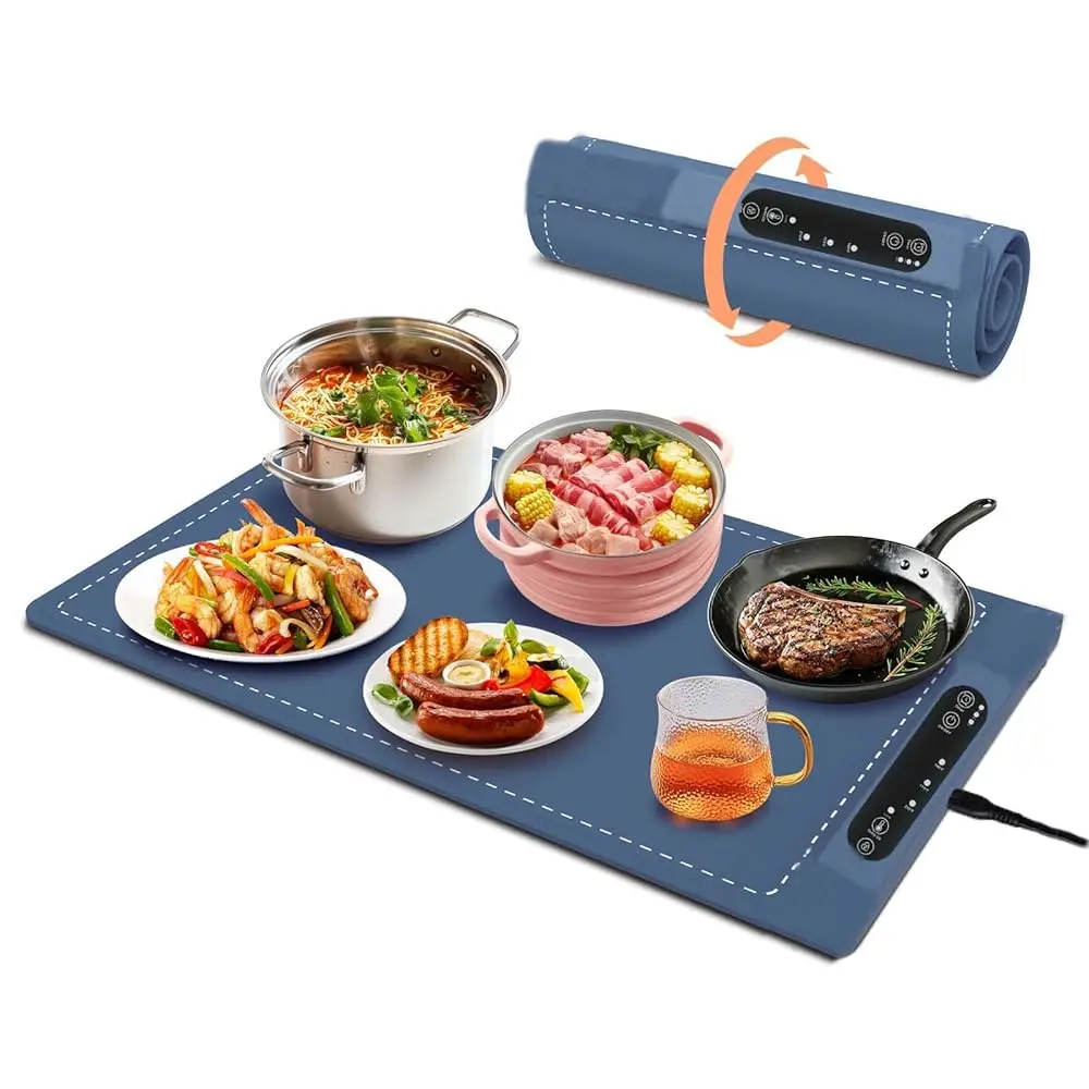 Food Warming Mat For Buffet, Electric Warming Tray To Keep Food Warm At Party, Silicone Heating Mat With 3 Temperature Levels&
Food Warming Mat For Buffet, Electric Warming Tray To Keep Food Warm At Party, Silicone Heating Mat With 3 Temperature Levels&