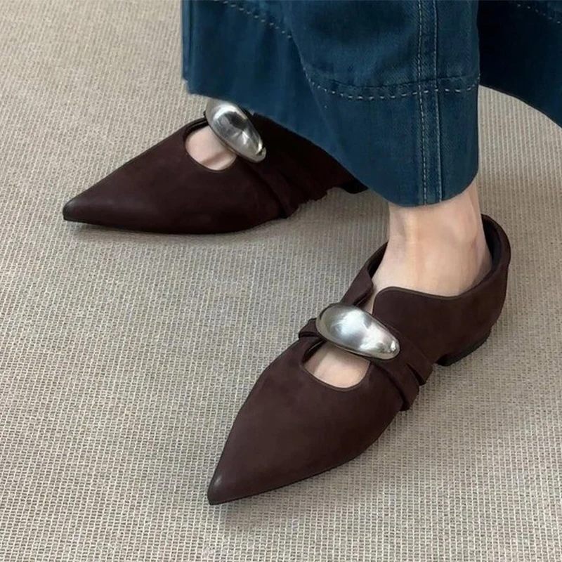 Pointed Toe Flats Women Loafers Shoes Woman Sandals 2025 Summer Designer Brand Shoes Sexy Office Suede New Zapatillas De Mujer
Pointed Toe Flats Women Loafers Shoes Woman Sandals 2025 Summer Designer Brand Shoes Sexy Office Suede New Zapatillas De Mujer