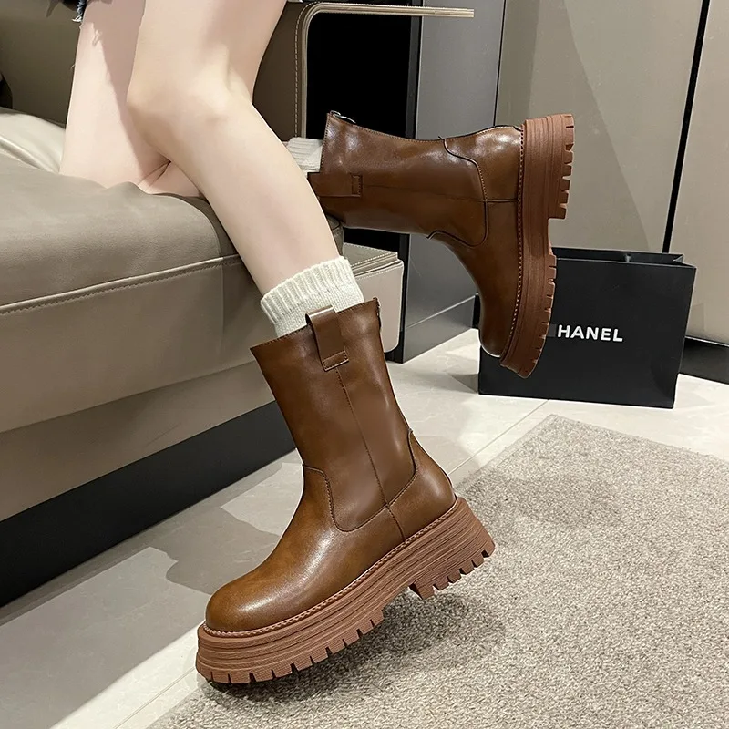 2023 New Ladies Shoes Back Zip Women's Boots Fashion Solid Casual Boots Women High Quality Round Toe Mid-Calf Shoes Female
2023 New Ladies Shoes Back Zip Women's Boots Fashion Solid Casual Boots Women High Quality Round Toe Mid-Calf Shoes Female