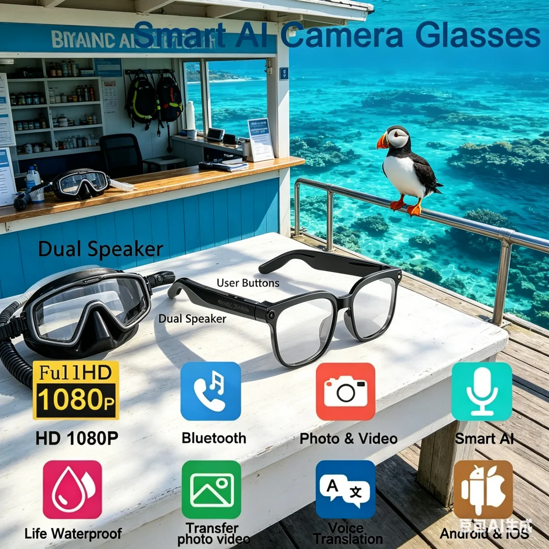 Seraphic AI Smart Glasses 8K HD Photochromic Multifunction Bluetooth Calling Voice Assistant Music Player Translate Camera HOT
Seraphic AI Smart Glasses 8K HD Photochromic Multifunction Bluetooth Calling Voice Assistant Music Player Translate Camera HOT