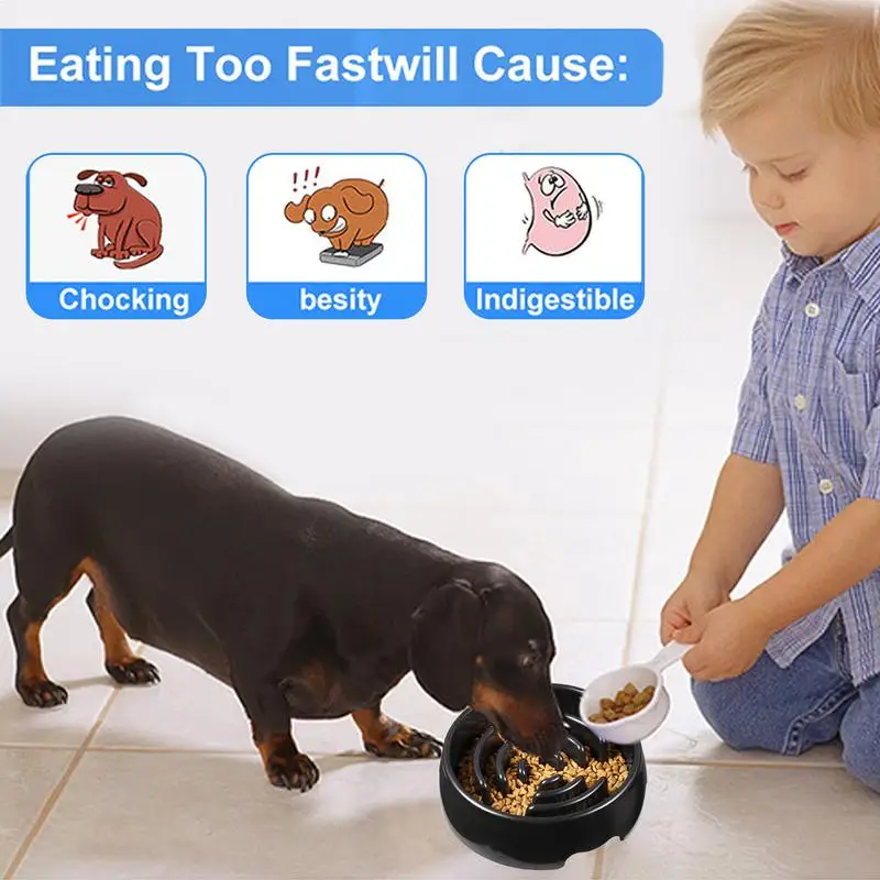 Dog Food Bowl Slow Feeder Preventing Choking Dishes Interactive Anti-Choking Maze Puzzle Anti-Slip Bowl For Dog Cat Puppy Breed
Dog Food Bowl Slow Feeder Preventing Choking Dishes Interactive Anti-Choking Maze Puzzle Anti-Slip Bowl For Dog Cat Puppy Breed