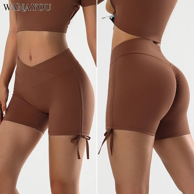 WANAYOU Yoga Shorts for Women, Hip Lifting Sports Shorts, Drawstring Fitness Gym, Tight Fitting Clothes for Women's Exercise
WANAYOU Yoga Shorts for Women, Hip Lifting Sports Shorts, Drawstring Fitness Gym, Tight Fitting Clothes for Women's Exercise