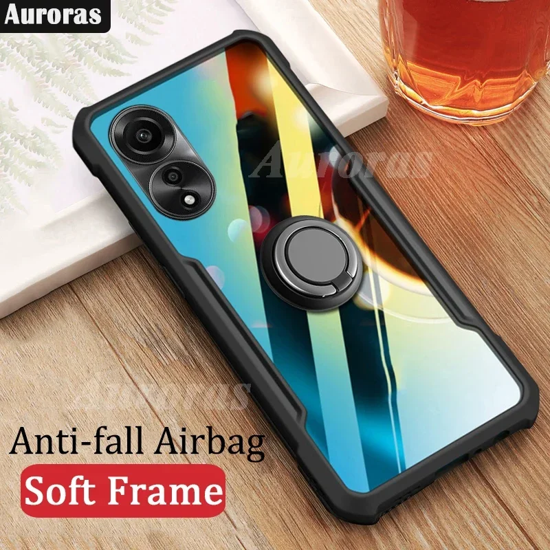 For OPPO A78 4G Case With Finger Ring Clear Airbag Frame Soft Shell For OPPO A18 A38 A58 A98 5G Reno 8T 10 Pro Plus Back Cover
For OPPO A78 4G Case With Finger Ring Clear Airbag Frame Soft Shell For OPPO A18 A38 A58 A98 5G Reno 8T 10 Pro Plus Back Cover