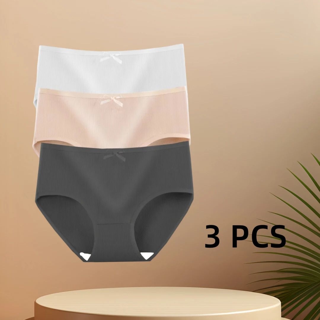 3 PCS Women's Underwear Girl Female Students Simple Mid-waist Traceless Sexy plus Cute Size 3 Trousers
3 PCS Women's Underwear Girl Female Students Simple Mid-waist Traceless Sexy plus Cute Size 3 Trousers