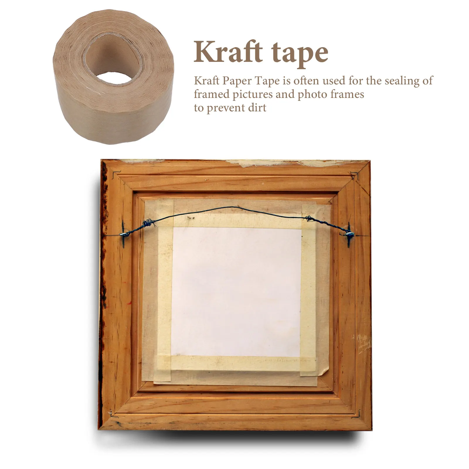 Water Activated Kraft Viscosity Photo Frame Packing Strong Adhesion Lightweight Compact Size Writable Paper Tape Easy
Water Activated Kraft Viscosity Photo Frame Packing Strong Adhesion Lightweight Compact Size Writable Paper Tape Easy