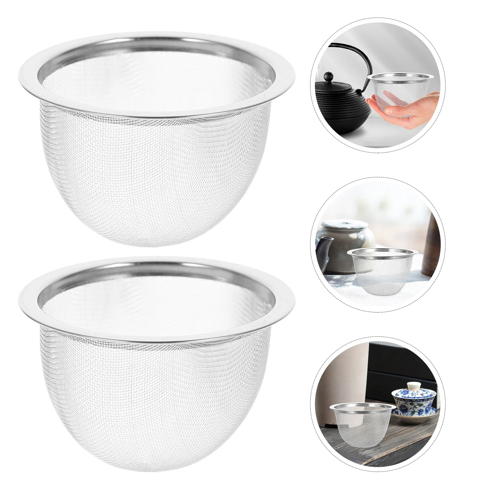 10Pcs Stainless Steel Tea Filter Mesh Basket Loose Leaf Tea Infuser 2.75x1.77 Fine Mesh Steeper Insert for Teapot Brewing
10Pcs Stainless Steel Tea Filter Mesh Basket Loose Leaf Tea Infuser 2.75x1.77 Fine Mesh Steeper Insert for Teapot Brewing