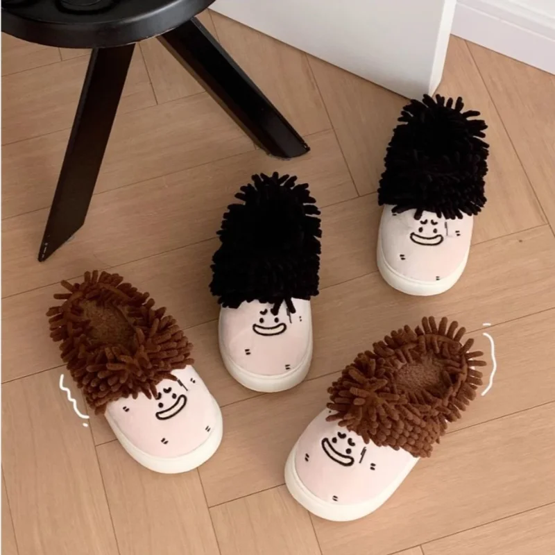 Winter Funny Curly Hair Plush Warm Women's Cotton Slippers Anti Slip Comfortable Soft Sole Home Shoes Fun Y2K Girls' Boken Shoes
Winter Funny Curly Hair Plush Warm Women's Cotton Slippers Anti Slip Comfortable Soft Sole Home Shoes Fun Y2K Girls' Boken Shoes