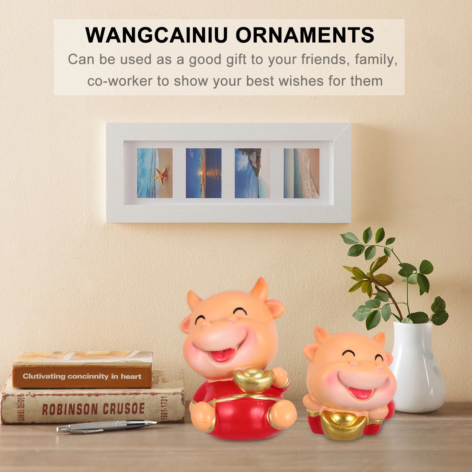 2Pcs Year of Mascot Car Home Decoration Resin Ox Ornaments for Desktop Office Micro Landscape Auspicious Calf Crafts 
2Pcs Year of Mascot Car Home Decoration Resin Ox Ornaments for Desktop Office Micro Landscape Auspicious Calf Crafts