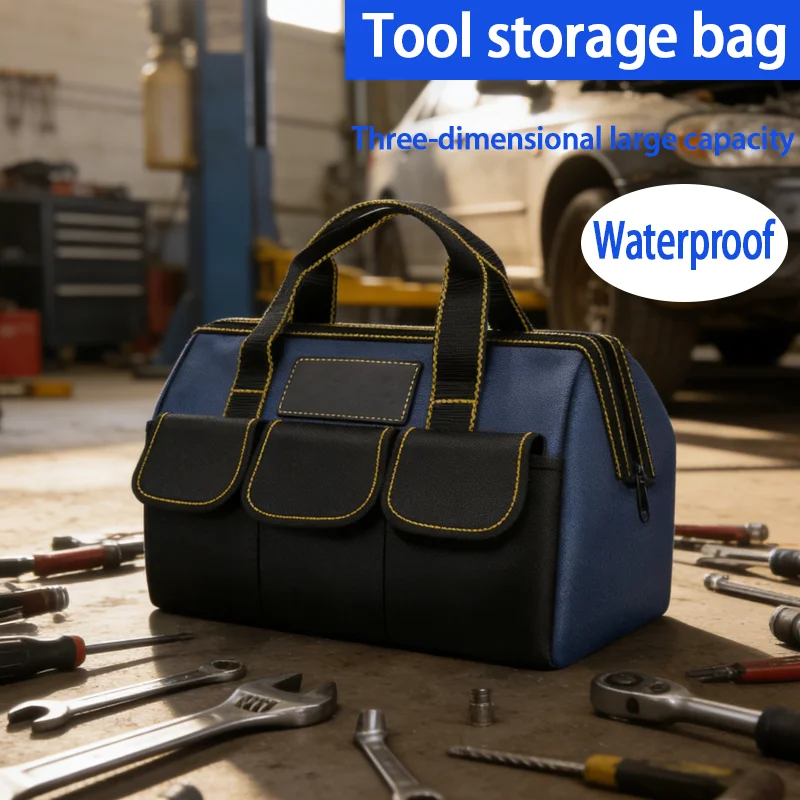 Tool kit, multi-functional storage, dedicated for electrical equipment workers, thick canvas with anti-wear properties
Tool kit, multi-functional storage, dedicated for electrical equipment workers, thick canvas with anti-wear properties