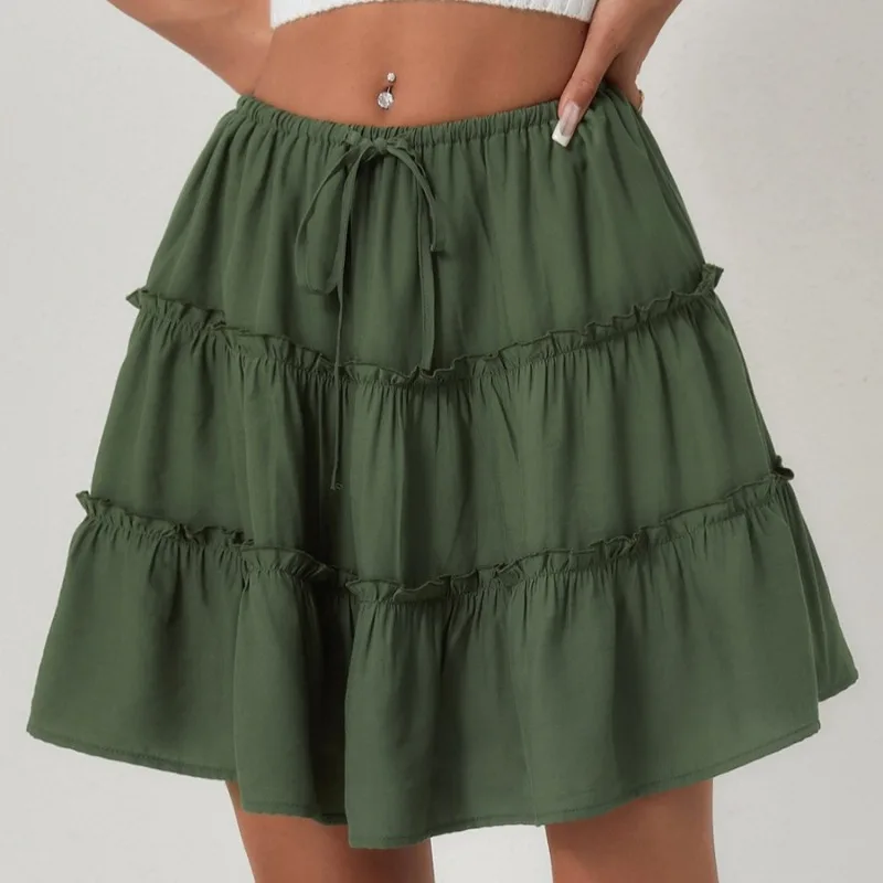 Sweetheart Skort Dress Women's Adjustable Tie Waist Skirt Anti Slip Shorts High Waist Flounce Hem European Cottagecore Style
Sweetheart Skort Dress Women's Adjustable Tie Waist Skirt Anti Slip Shorts High Waist Flounce Hem European Cottagecore Style