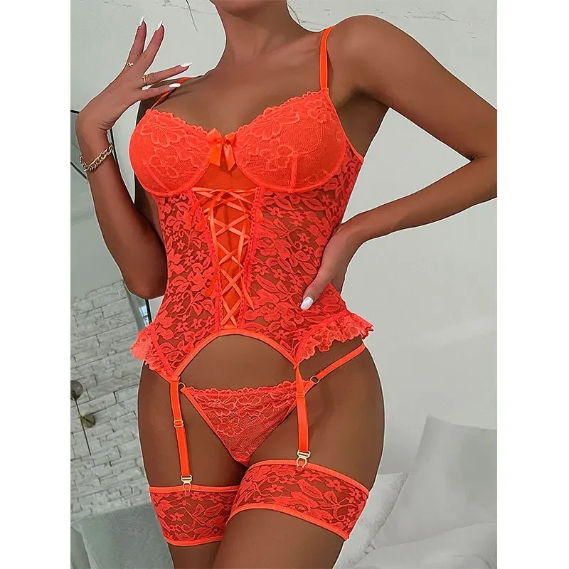 Women Lace See Through Lingerie Sexy Strappy Bodysuit Transparent Lace Patchwork Nightdress Women Babydoll
Women Lace See Through Lingerie Sexy Strappy Bodysuit Transparent Lace Patchwork Nightdress Women Babydoll