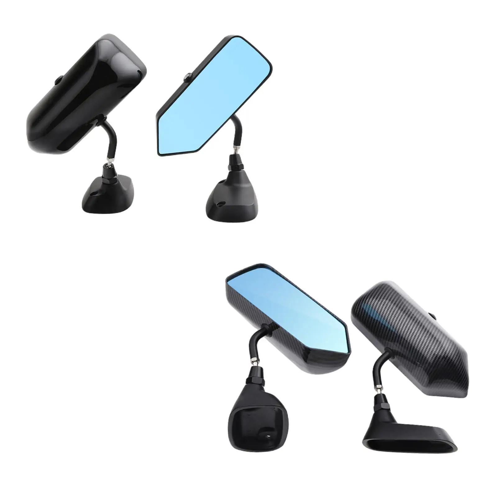2Pcs Rear View Mirror with Blue Glass Modification Accessory Waterproof Side Rearview for SUV Auto Vehicle Most Models Cars