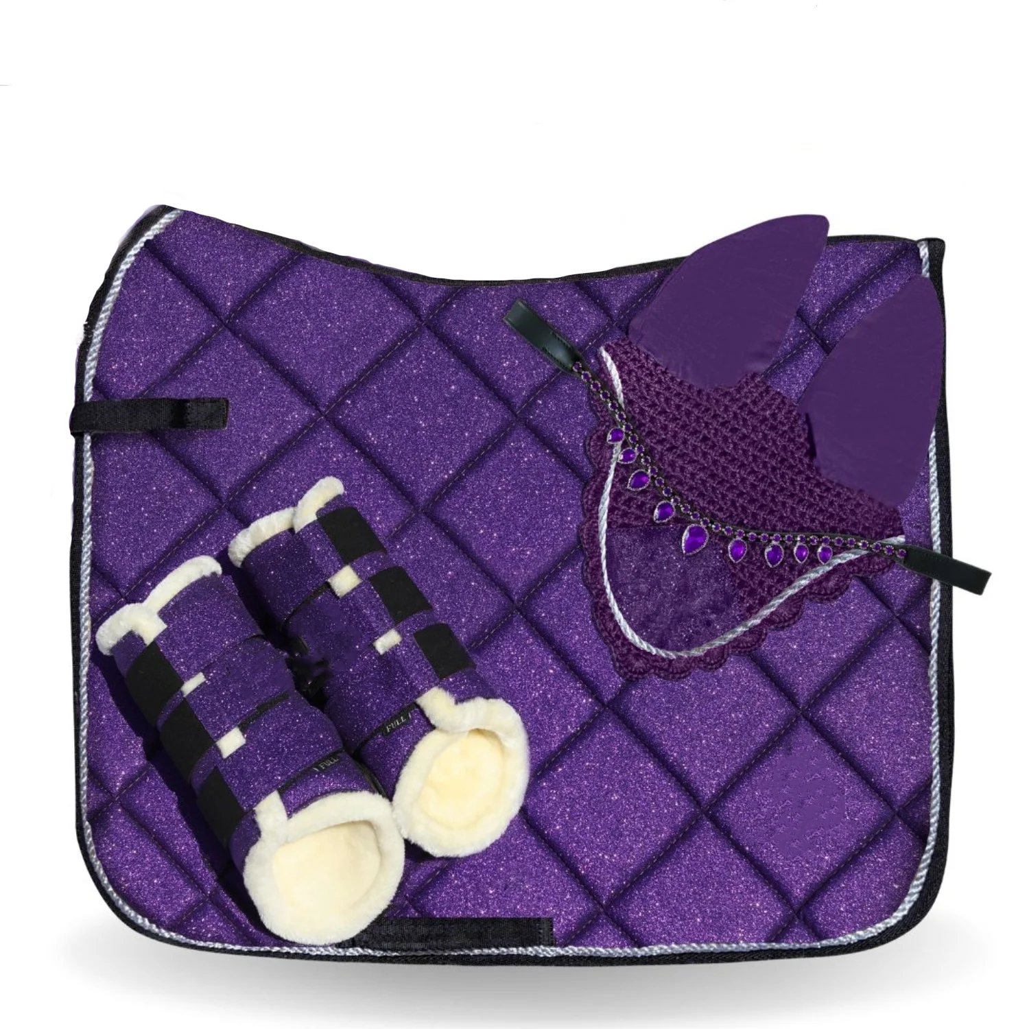 Custom Amethyst Shining Sparkling Horse Saddle Pad Breathable Cotton Inside Layer
Custom Amethyst Shining Sparkling Horse Saddle Pad Breathable Cotton Inside Layer