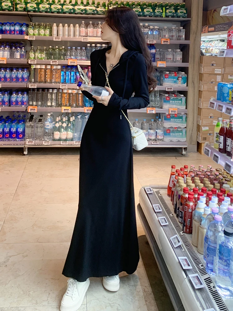Женское повседневное платье-худи Ele Bla Long Slim Fit Dr из полиэстера со средней эластичностью, юбка А-силуэта, весенняя мода
Женское повседневное платье-худи Ele Bla Long Slim Fit Dr из полиэстера со средней эластичностью, юбка А-силуэта, весенняя мода