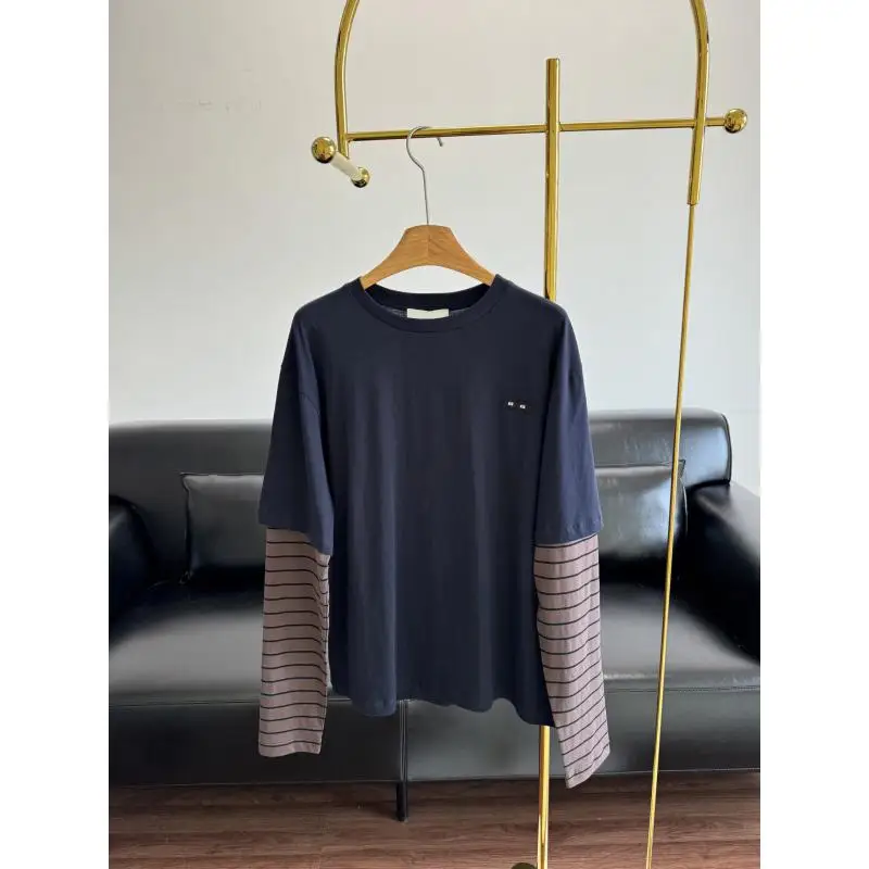 2025 New Arrival Cloth Embroidered Tibetan Blue Stitching Striped Long Sleeve Fake Two-piece T-shirt Top For Women
2025 New Arrival Cloth Embroidered Tibetan Blue Stitching Striped Long Sleeve Fake Two-piece T-shirt Top For Women