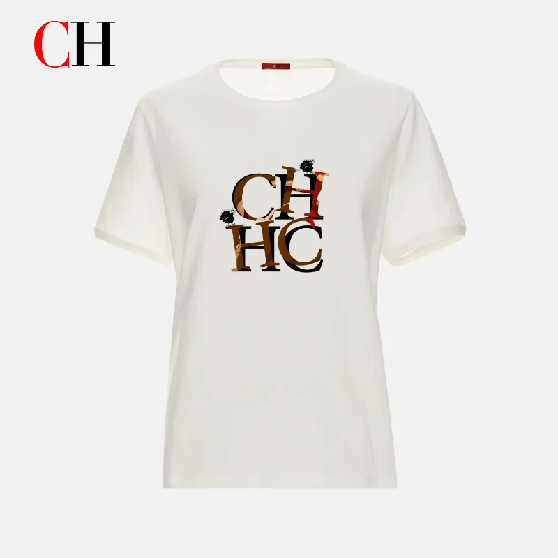 CH Women Casual Short Sleeve T Shirt CHHC Letter Print Crew Neck Loose Basic Top Soft Breathable Daily Street Wear
CH Women Casual Short Sleeve T Shirt CHHC Letter Print Crew Neck Loose Basic Top Soft Breathable Daily Street Wear