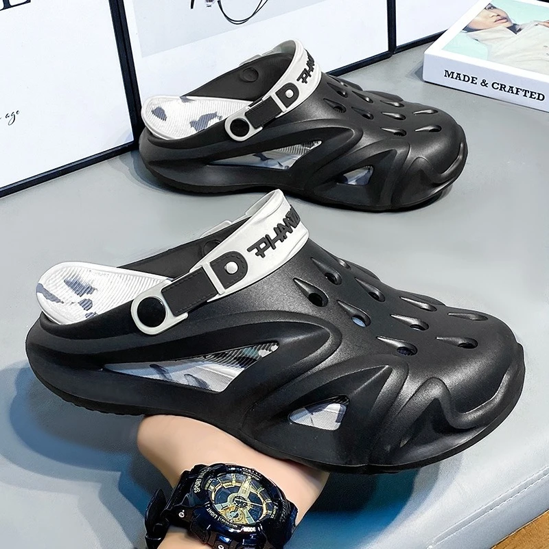 Hole shoes men's new summer thick-soled driving non-slip, deodorant and wear-resistant eva beach bag head sandals
Hole shoes men's new summer thick-soled driving non-slip, deodorant and wear-resistant eva beach bag head sandals