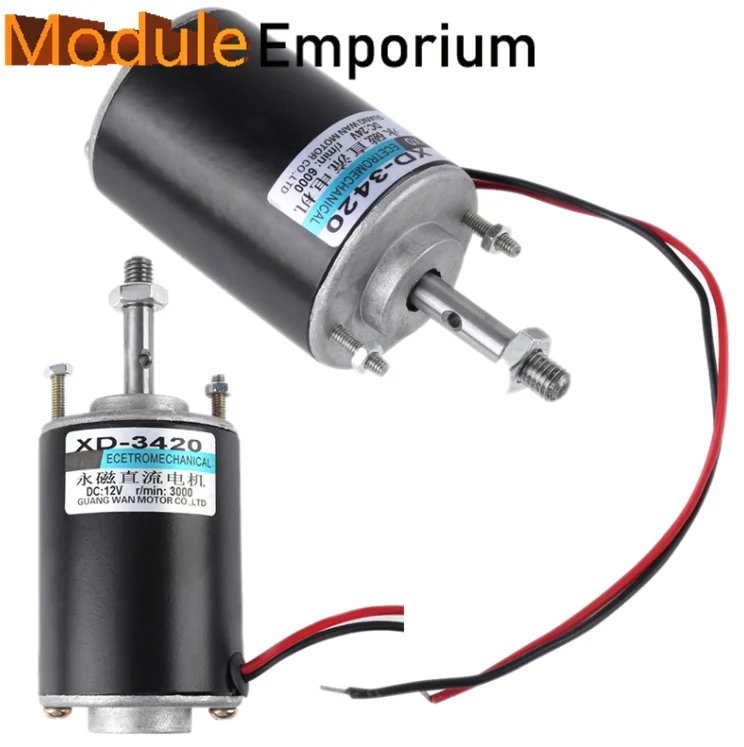 Electronic element XD-3420 12V/24V 3500/7000RPM 30W 2-3.7A 8mm Diameter DC high speed regulating motor silent motor
Electronic element XD-3420 12V/24V 3500/7000RPM 30W 2-3.7A 8mm Diameter DC high speed regulating motor silent motor