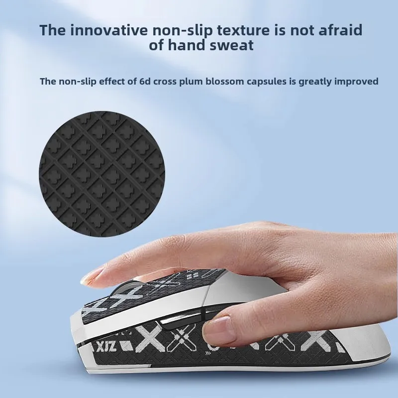 Suitable for Thor ML703 Mouse Non-slip Stickers White Shark Sticker Ml701pro Shadow Shark Mouse Foot Pad