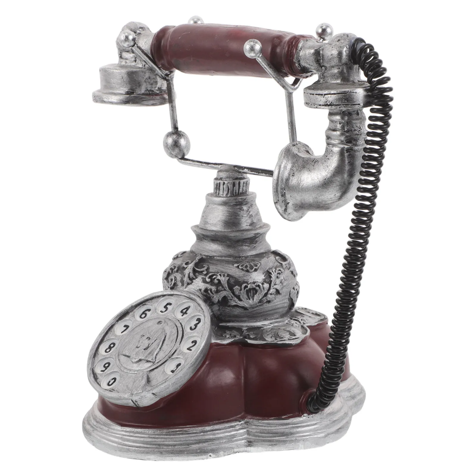 Aesthetic Vintage Telephone Resin Craft Retro Landline Phone Western Home Decor Elegant Old Fashioned Desk Accent
Aesthetic Vintage Telephone Resin Craft Retro Landline Phone Western Home Decor Elegant Old Fashioned Desk Accent