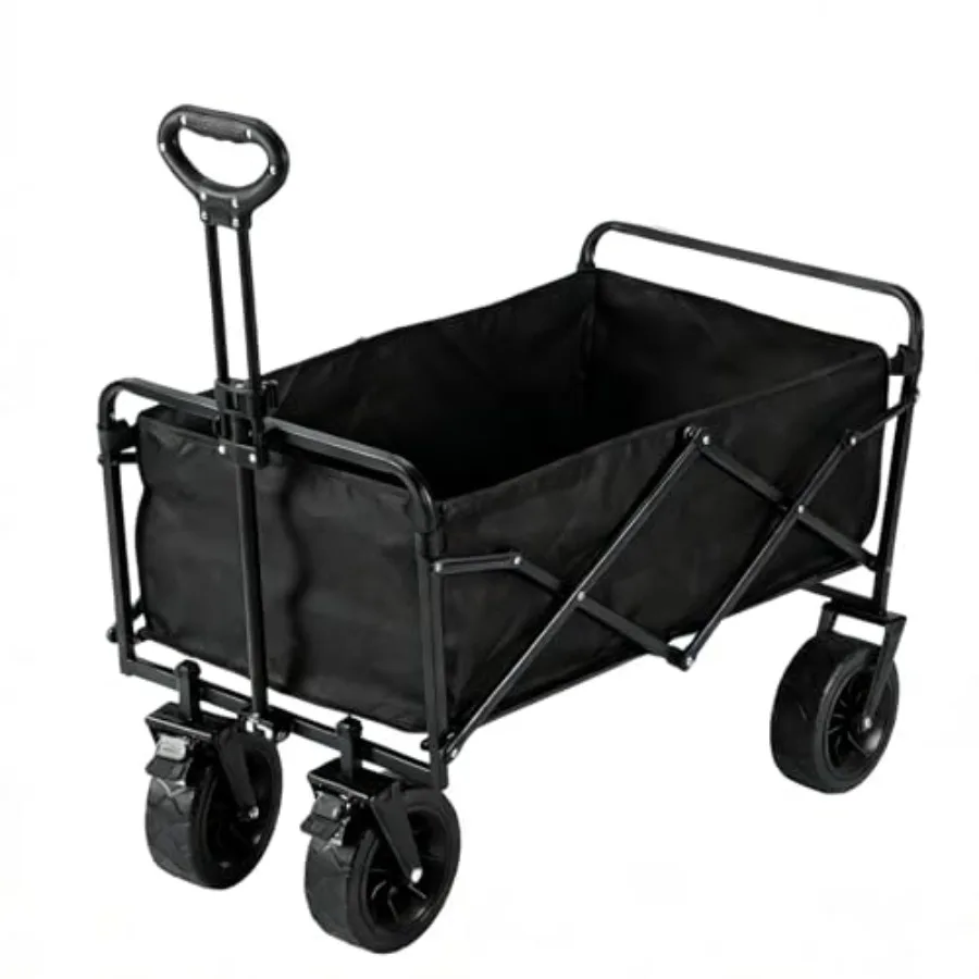 Beach Wagon: Heavy Duty 330 lbs Collapsible Utility Cart with 360 All-Terrain Wheels, Adjustable Handle, Foldable Design for Be
Beach Wagon: Heavy Duty 330 lbs Collapsible Utility Cart with 360 All-Terrain Wheels, Adjustable Handle, Foldable Design for Be