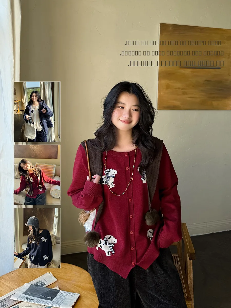 Unique Soft Wool Cotton Blend Knitted Sweater Cardigan round Ne Button up Long Sve Anne Forest Retro Sle Women's Faion
Unique Soft Wool Cotton Blend Knitted Sweater Cardigan round Ne Button up Long Sve Anne Forest Retro Sle Women's Faion