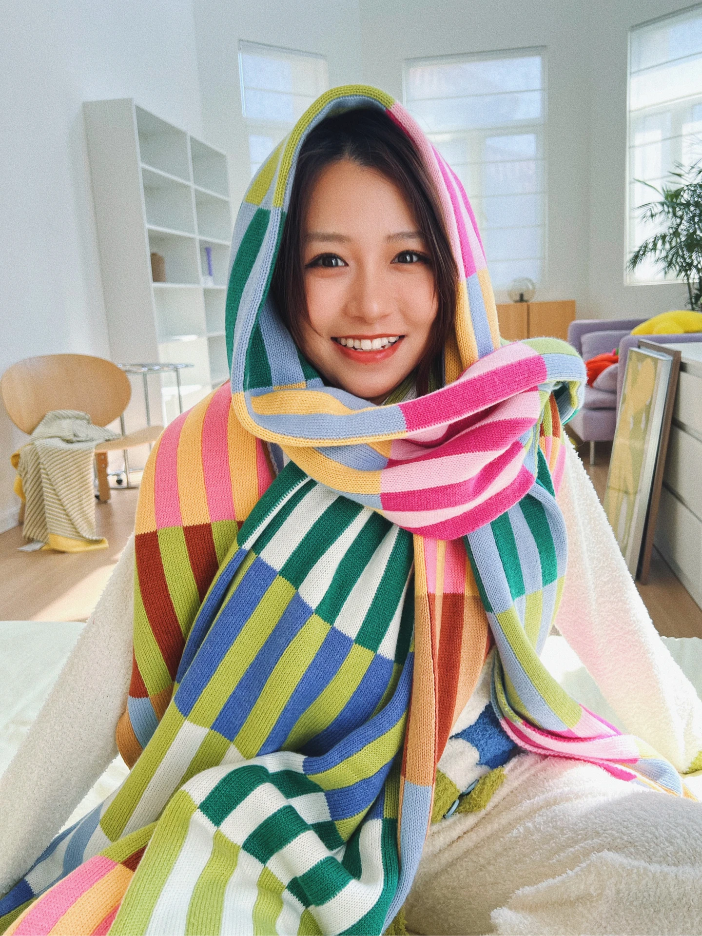 Uody Dopaime Stripe Scarf Warm Shoulder Shawl for Autumn Winter Best Friend Gift Korean Style Cotton Polyester Blend
Uody Dopaime Stripe Scarf Warm Shoulder Shawl for Autumn Winter Best Friend Gift Korean Style Cotton Polyester Blend