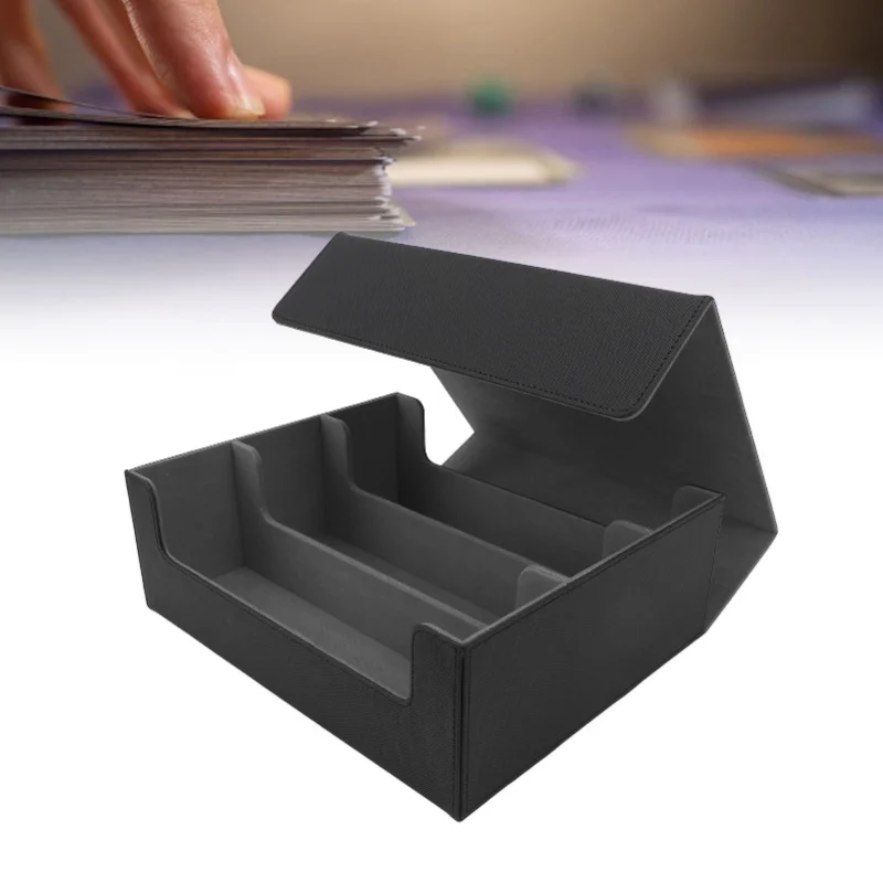 Card Deck Box 3 Rows Large Capacity Magnetic Closure PU Leather Card Deck Storage Case For Game Cards Tarot Cards Black Shell
Card Deck Box 3 Rows Large Capacity Magnetic Closure PU Leather Card Deck Storage Case For Game Cards Tarot Cards Black Shell
