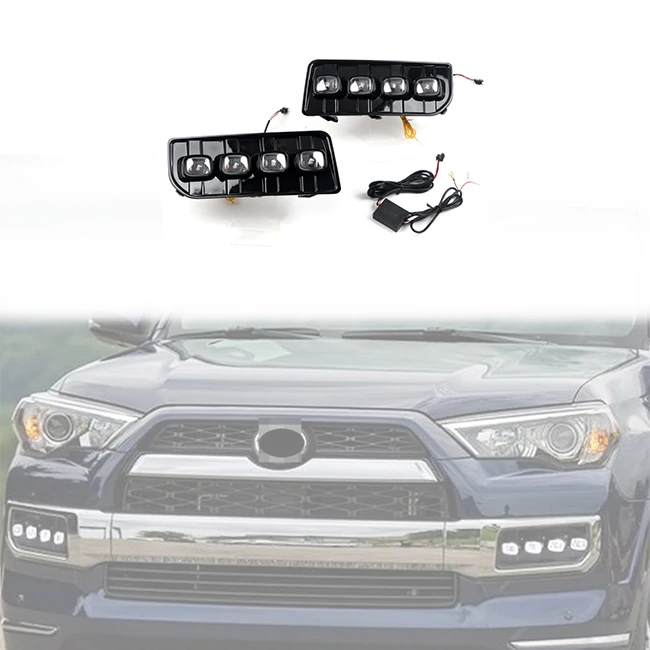 Accessories For Toyota 4Runner 5th Gen 2014-2024 LTD 2PCS LED DRL Daytime Running Lights Fog Lamps Kit
Accessories For Toyota 4Runner 5th Gen 2014-2024 LTD 2PCS LED DRL Daytime Running Lights Fog Lamps Kit