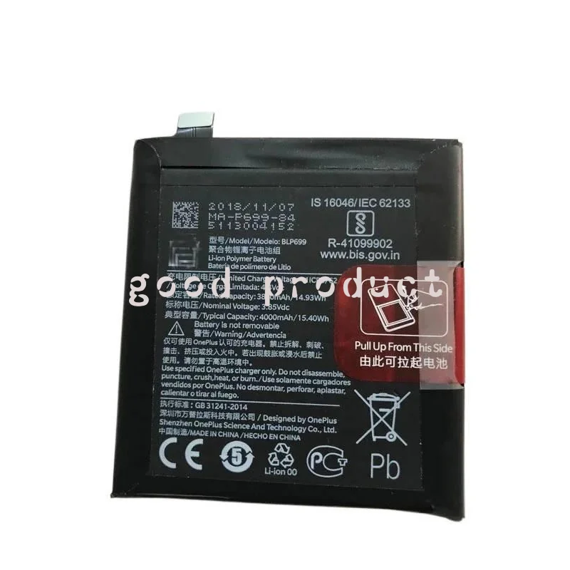 100% new Mobile Phone Oneplus 7 Pro Battery BLP699 4000mAh High Capacity One Plus Batteries
100% new Mobile Phone Oneplus 7 Pro Battery BLP699 4000mAh High Capacity One Plus Batteries