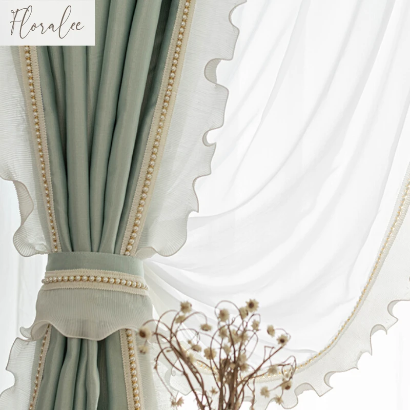 French Light Luxury Curtains for Bedroom Living Room Princess Style Lace Rococo Glossy Texture High Precision Curtain Customized
French Light Luxury Curtains for Bedroom Living Room Princess Style Lace Rococo Glossy Texture High Precision Curtain Customized