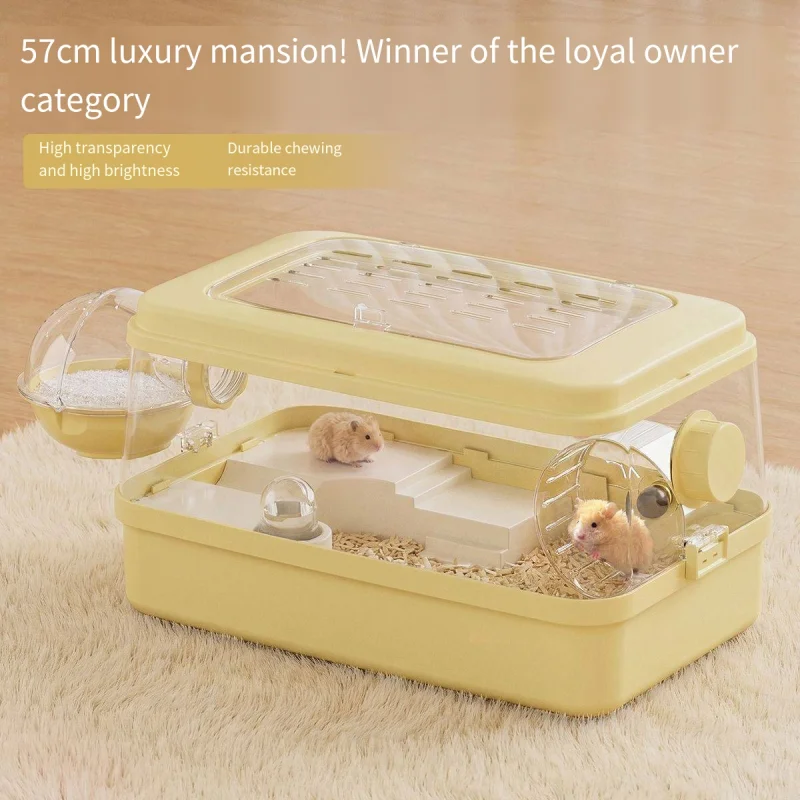 Double Layer Hamster Cage Acrylic Clear Lid Hamster Habitat Water Bottle Running Wheels Small Pet House for Mice Guinea Pigs
Double Layer Hamster Cage Acrylic Clear Lid Hamster Habitat Water Bottle Running Wheels Small Pet House for Mice Guinea Pigs