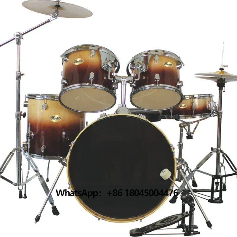 Good Quality Complete Percussion Musical Instruments Beginner Adult Jazz Professional 5 Piece Drum Kits
Good Quality Complete Percussion Musical Instruments Beginner Adult Jazz Professional 5 Piece Drum Kits