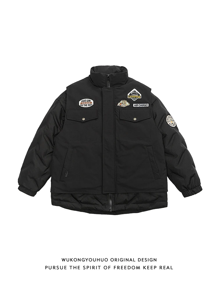 Теплая мужская куртка-пуховик в американском стиле с воротником-стойкой, модная ретро-повседневная верхняя одежда для молодежи
Теплая мужская куртка-пуховик в американском стиле с воротником-стойкой, модная ретро-повседневная верхняя одежда для молодежи