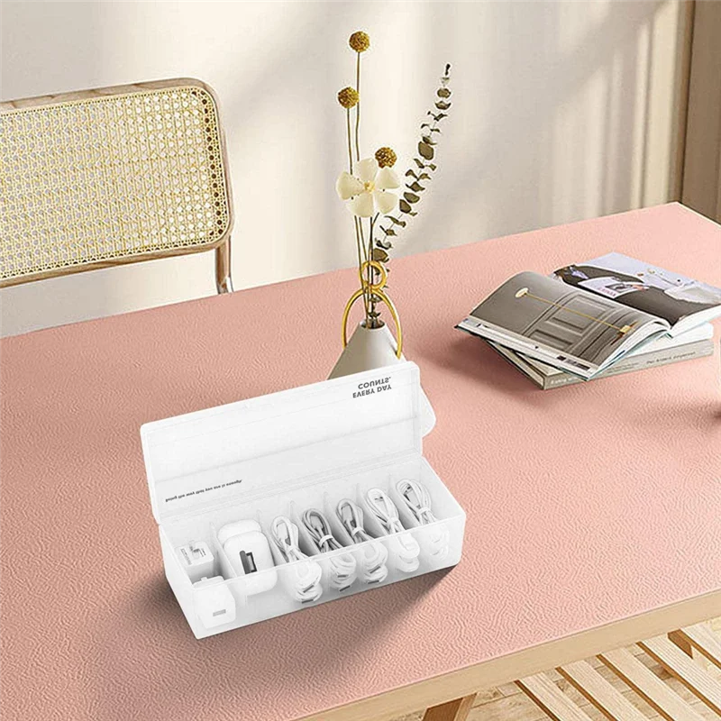 Cord Storage Box - Size Partition Charger Cord Organizer Box,Covered Design Cable Management Safe Box For Desk Organizer
Cord Storage Box - Size Partition Charger Cord Organizer Box,Covered Design Cable Management Safe Box For Desk Organizer