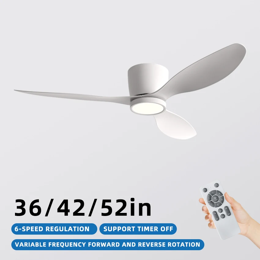 36/42/52 Inch DC Ceiling Fan with Light, Strong Airflow, Ideal for Dining, Offices & Rec Rooms
36/42/52 Inch DC Ceiling Fan with Light, Strong Airflow, Ideal for Dining, Offices & Rec Rooms