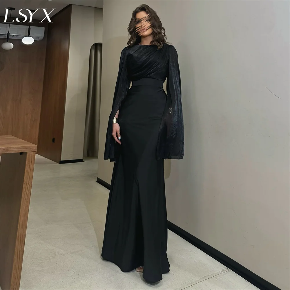 LSYX Muslim Long Sleeves Tulle Evening Dresses Sheath Floor length Elegant Zipper Back Floor Length Prom Dresses Custom Made
LSYX Muslim Long Sleeves Tulle Evening Dresses Sheath Floor length Elegant Zipper Back Floor Length Prom Dresses Custom Made